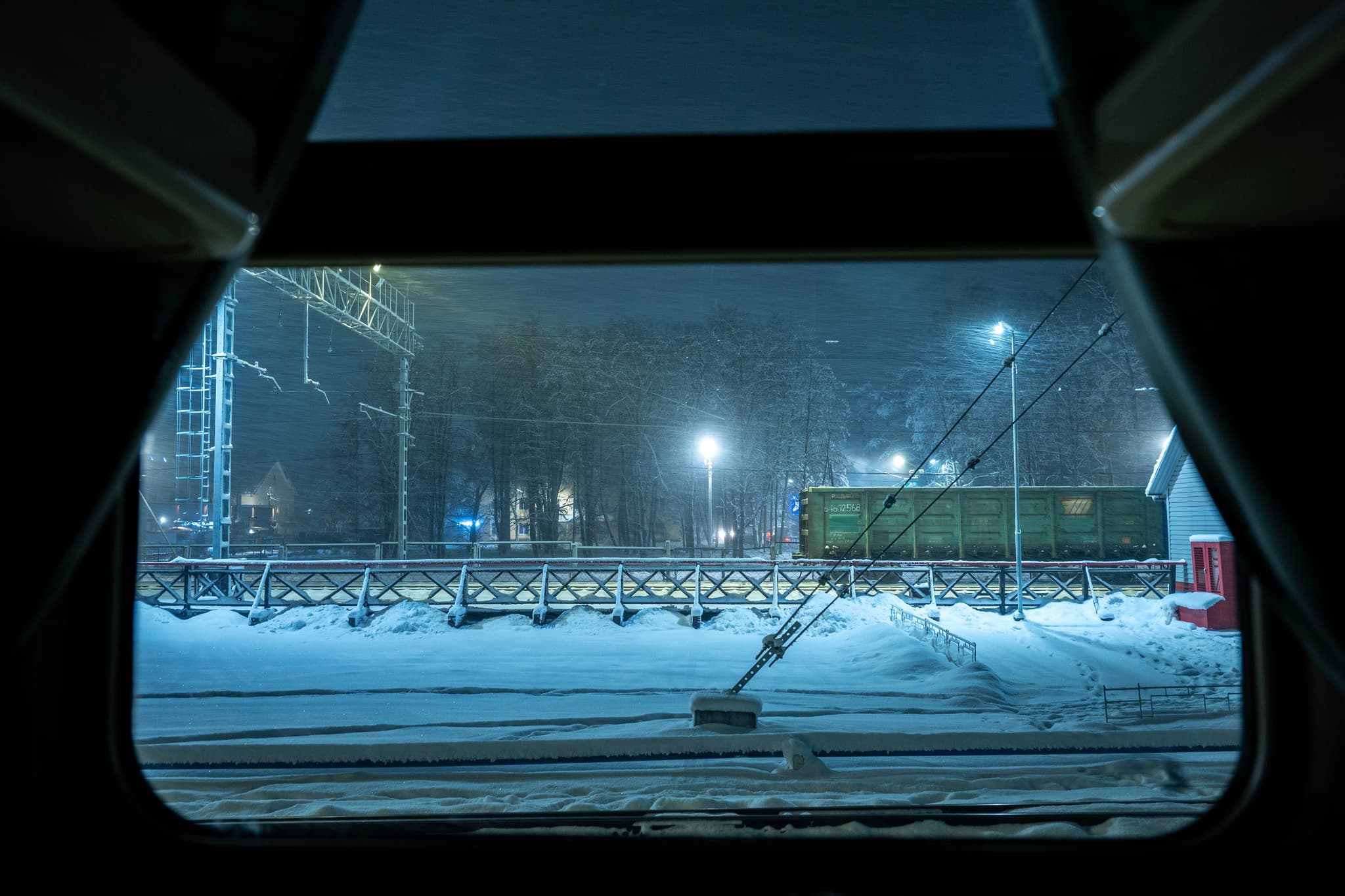 往莫斯科的火车上